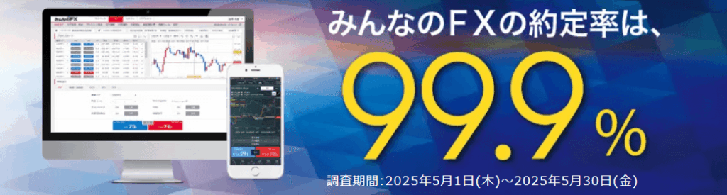 みんなのFXの約定力は高い