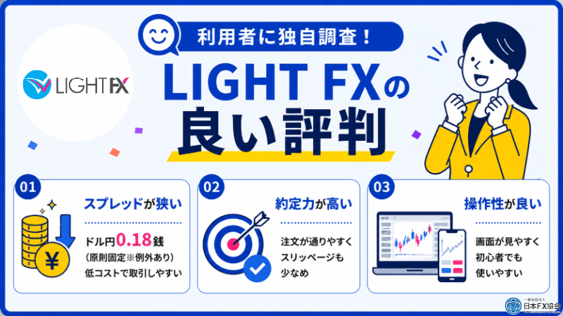 LIGHT FXの良い評判を独自調査