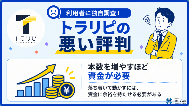 トラリピの悪い評判を独自調査